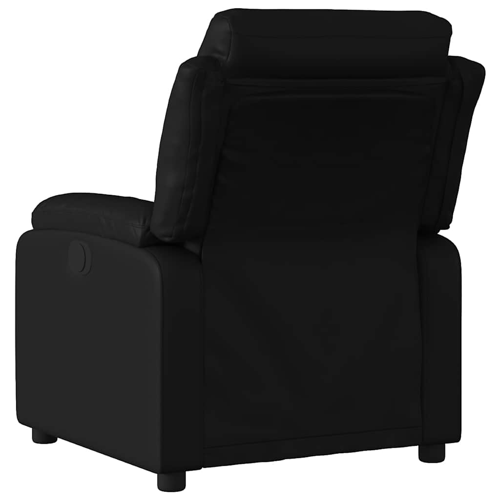 Fauteuil elektrisch verstelbaar kunstleer zwart is nu te koop bij PeponiXL, paradijselijk wonen!