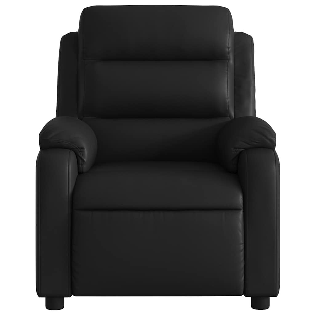 Fauteuil elektrisch verstelbaar kunstleer zwart is nu te koop bij PeponiXL, paradijselijk wonen!