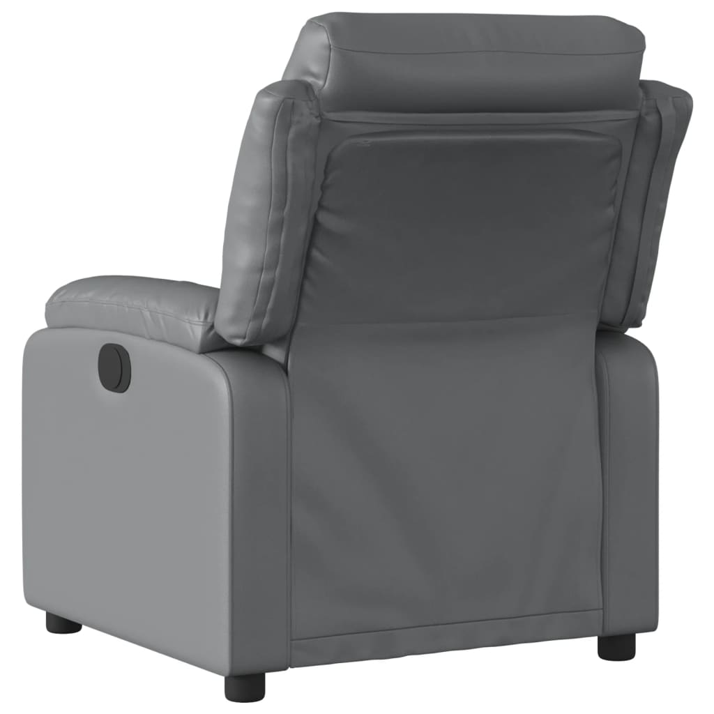 Massagestoel verstelbaar elektrisch kunstleer grijs is nu te koop bij PeponiXL, paradijselijk wonen!