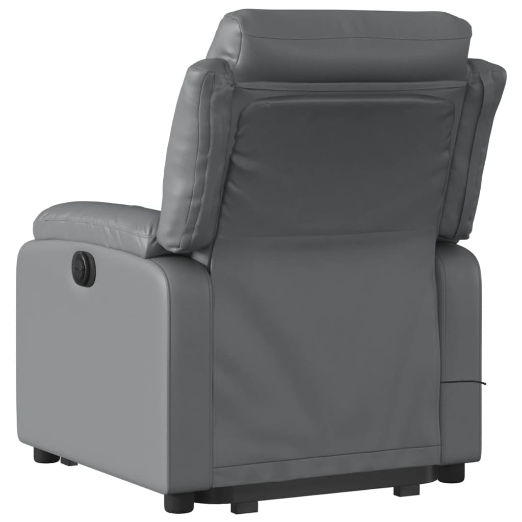 Sta-op-massagestoel verstelbaar kunstleer grijs is nu te koop bij PeponiXL, paradijselijk wonen!