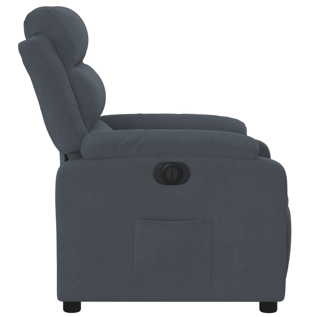 Fauteuil elektrisch verstelbaar stof donkergrijs is nu te koop bij PeponiXL, paradijselijk wonen!