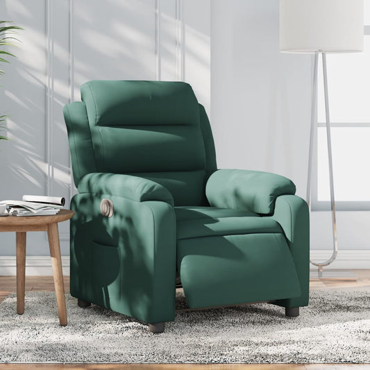 Fauteuil verstelbaar elektrisch stof donkergroen is nu te koop bij PeponiXL, paradijselijk wonen!
