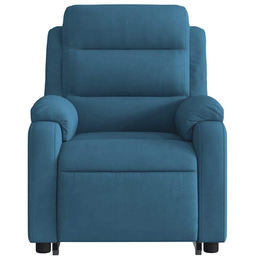 Sta-opstoel verstelbaar fluweel blauw is nu te koop bij PeponiXL, paradijselijk wonen!
