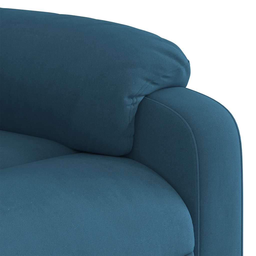 Sta-opstoel verstelbaar fluweel blauw is nu te koop bij PeponiXL, paradijselijk wonen!