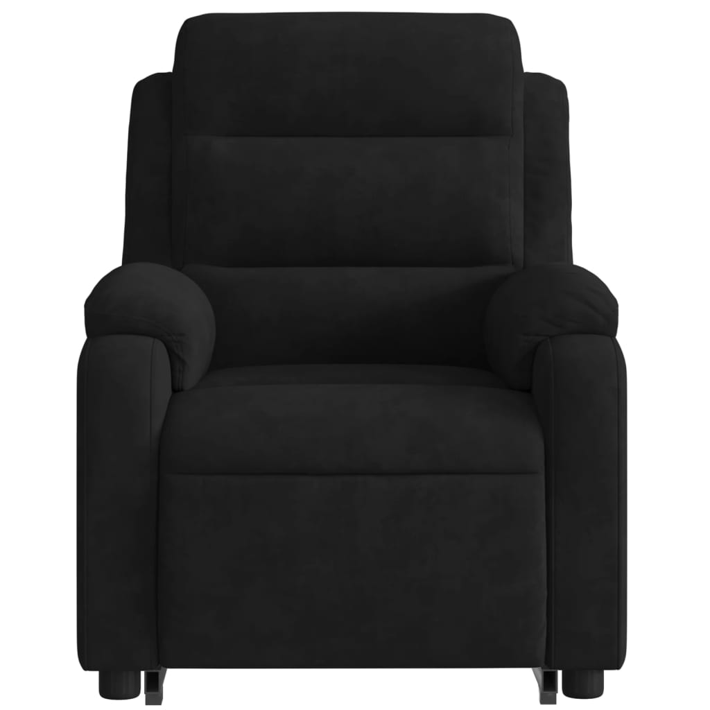 Sta-op-massagestoel verstelbaar fluweel zwart is nu te koop bij PeponiXL, paradijselijk wonen!