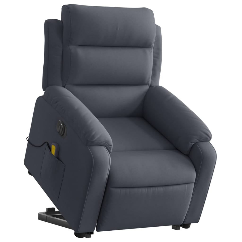 Sta-op-massagestoel elektrisch verstelbaar fluweel donkergrijs is nu te koop bij PeponiXL, paradijselijk wonen!