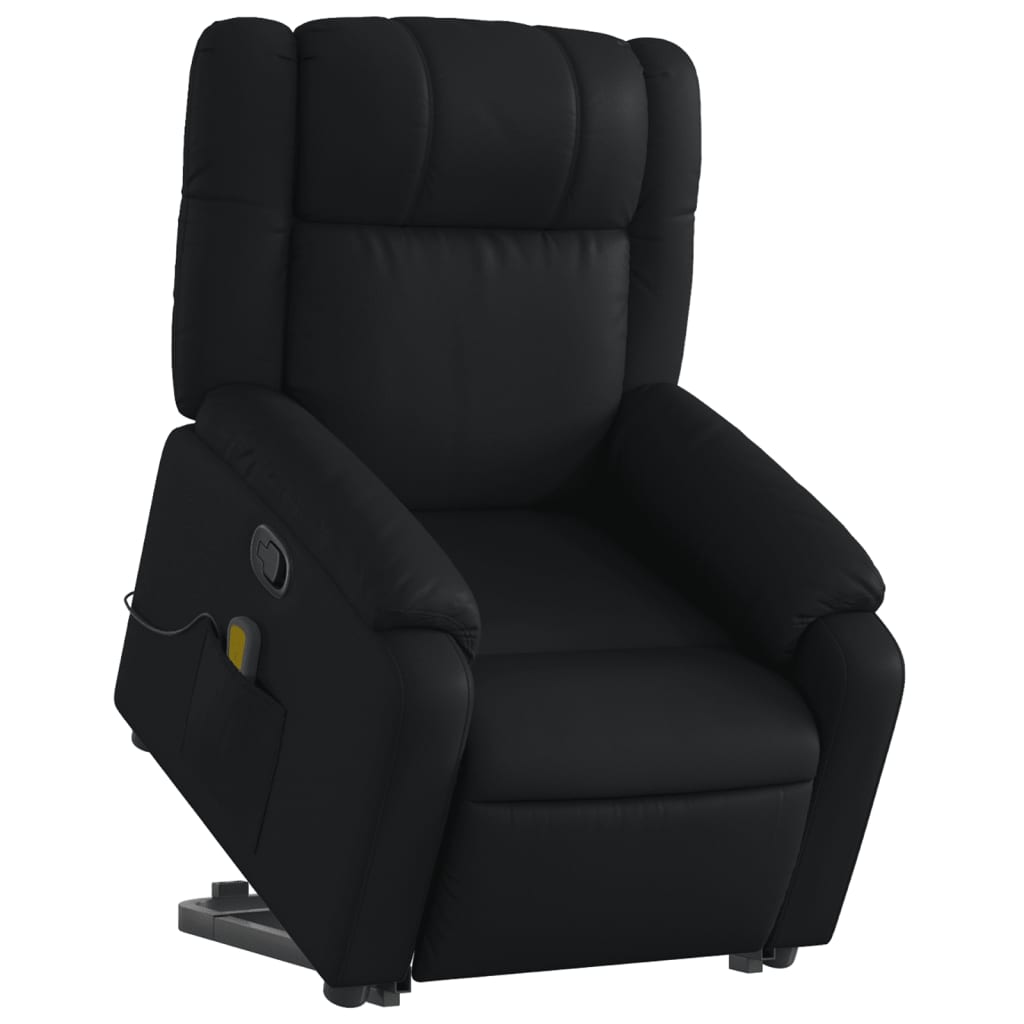 Sta-op-massagestoel verstelbaar kunstleer zwart is nu te koop bij PeponiXL, paradijselijk wonen!