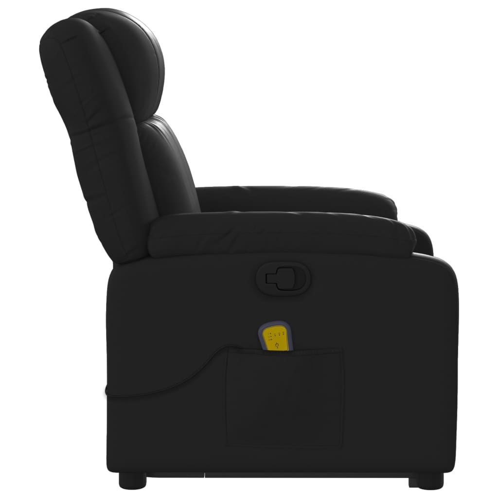 Sta-op-massagestoel verstelbaar kunstleer zwart is nu te koop bij PeponiXL, paradijselijk wonen!