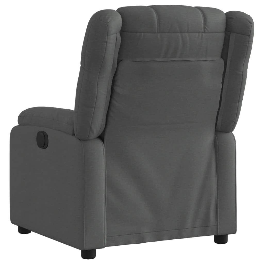 Fauteuil elektrisch verstelbaar stof donkergrijs is nu te koop bij PeponiXL, paradijselijk wonen!