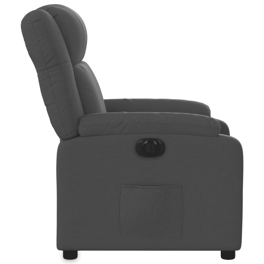 Fauteuil elektrisch verstelbaar stof donkergrijs is nu te koop bij PeponiXL, paradijselijk wonen!