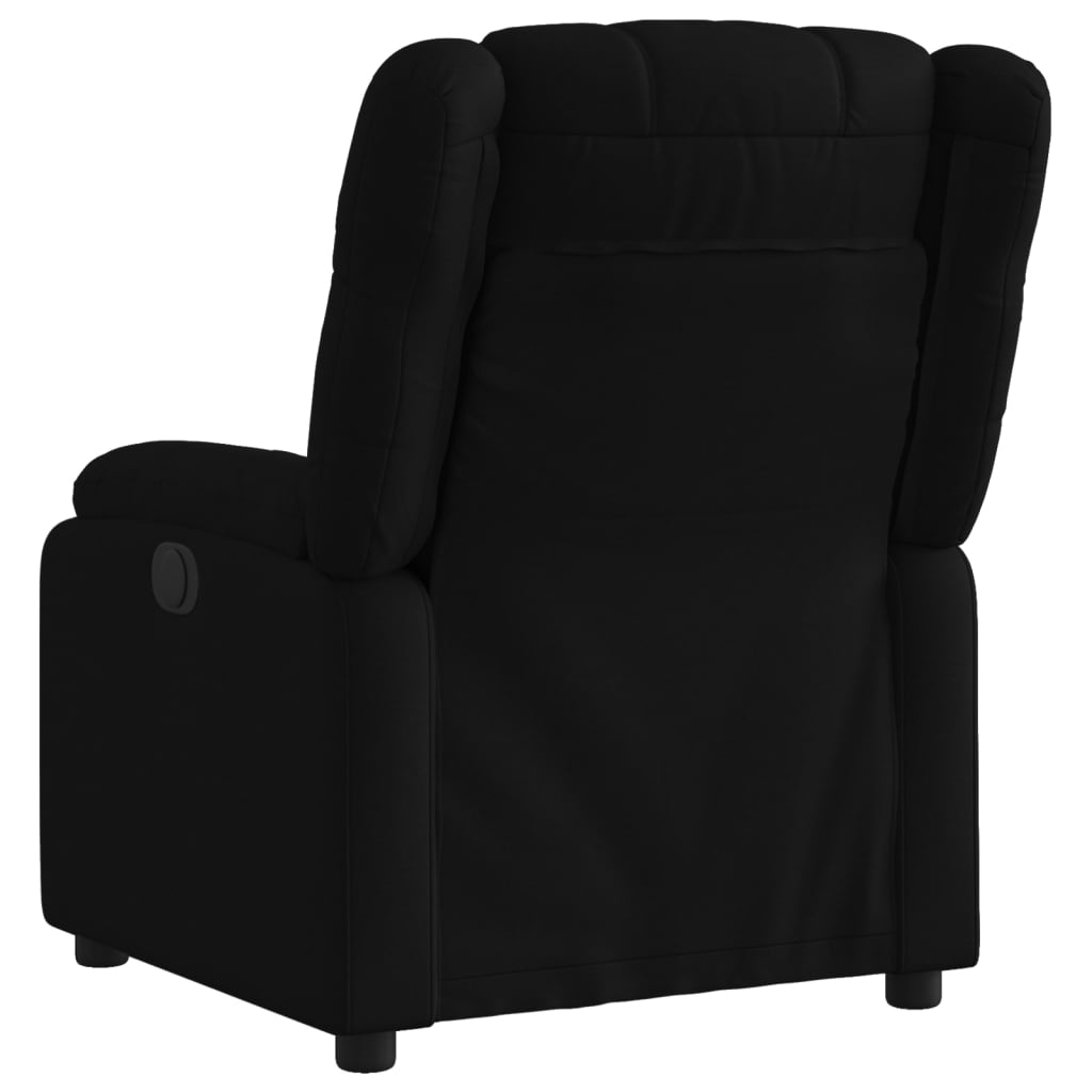 Fauteuil verstelbaar elektrisch stof zwart is nu te koop bij PeponiXL, paradijselijk wonen!