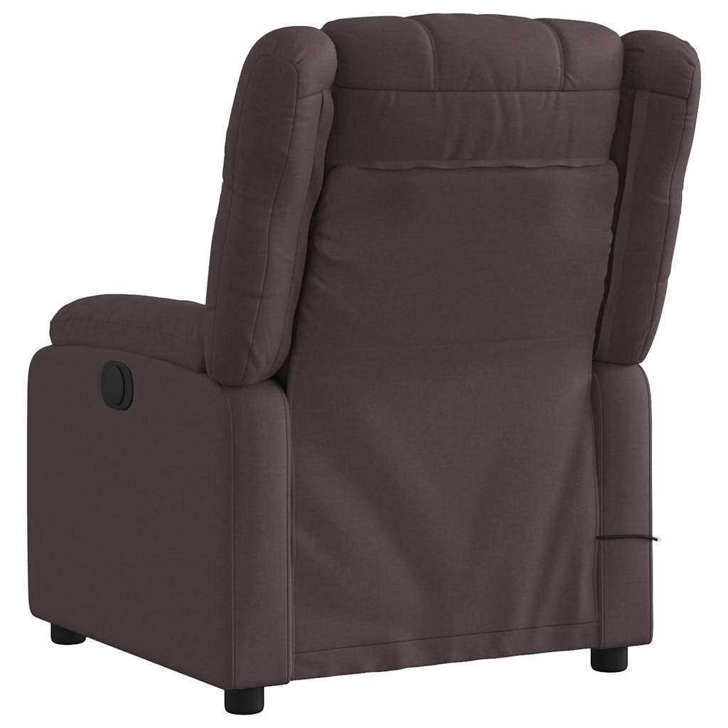 Massagestoel elektrisch verstelbaar stof donkerbruin is nu te koop bij PeponiXL, paradijselijk wonen!