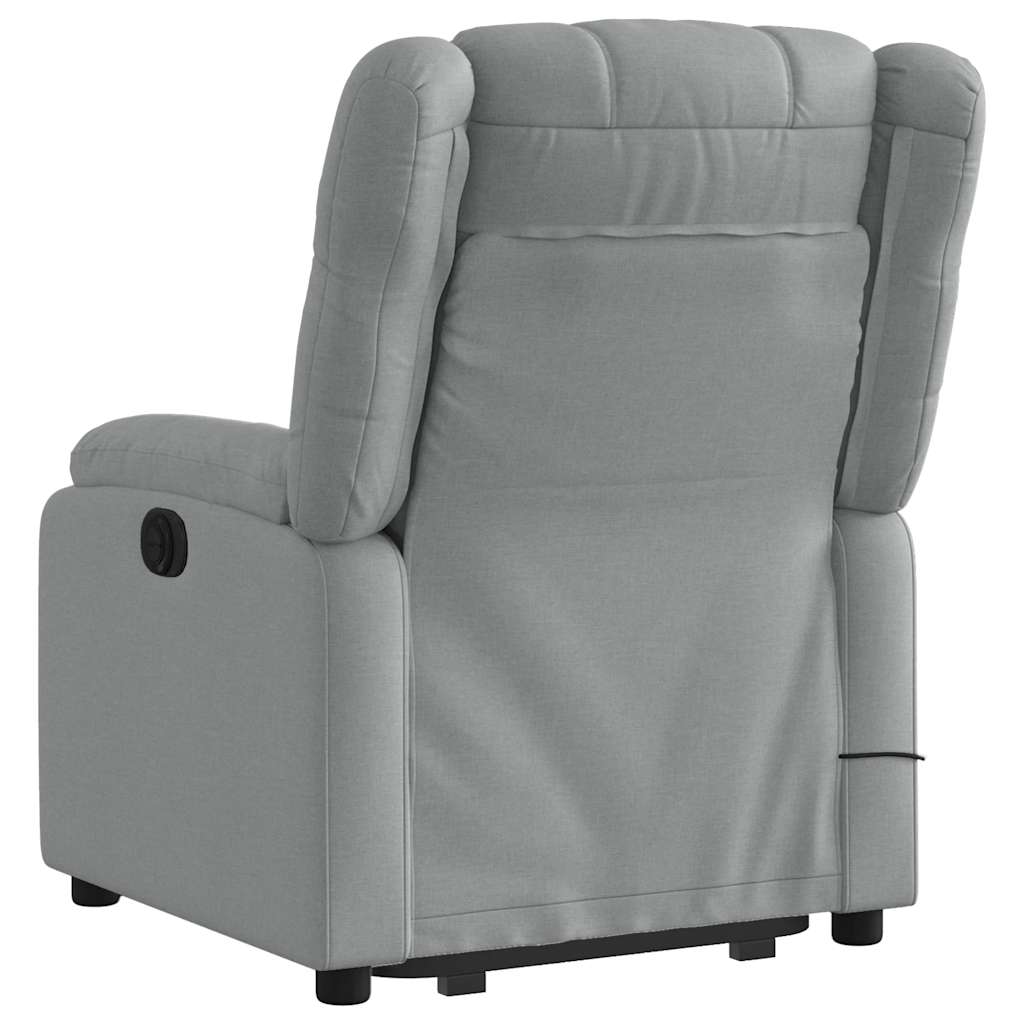 Sta-op-massagestoel verstelbaar stof lichtgrijs is nu te koop bij PeponiXL, paradijselijk wonen!