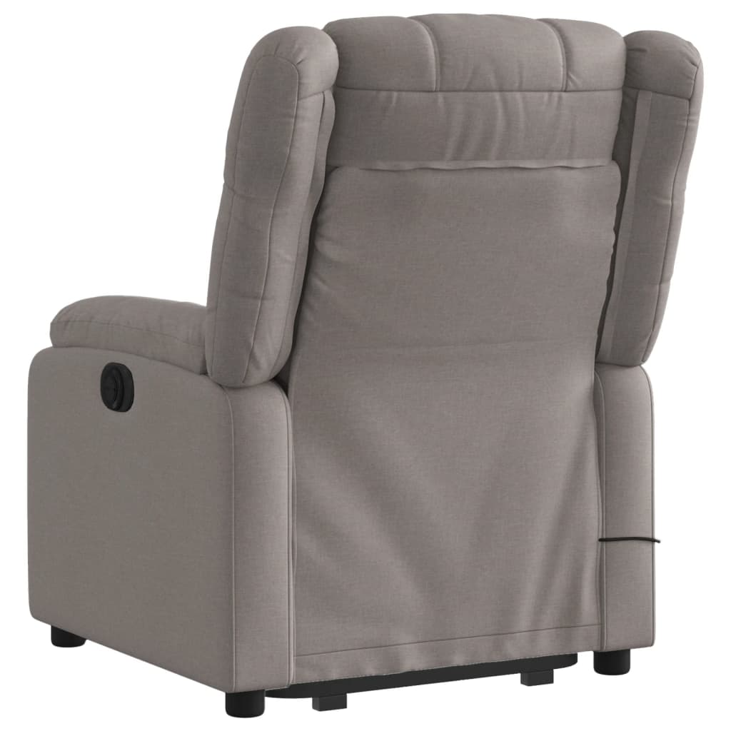 Sta-op-massagestoel verstelbaar stof taupe is nu te koop bij PeponiXL, paradijselijk wonen!