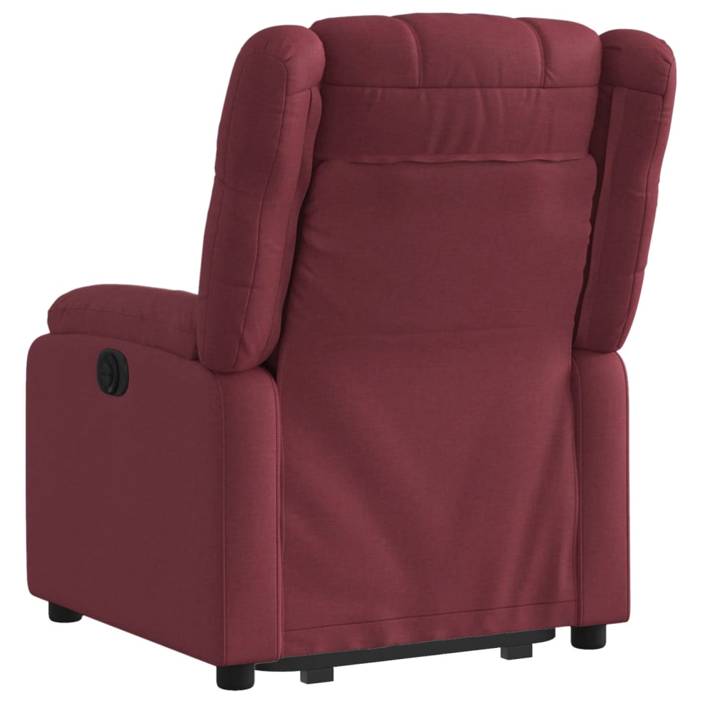 Sta-op-stoel elektrisch verstelbaar stof wijnrood is nu te koop bij PeponiXL, paradijselijk wonen!