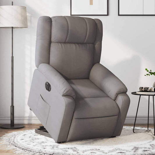 Sta-op-stoel elektrisch verstelbaar stof taupe is nu te koop bij PeponiXL, paradijselijk wonen!
