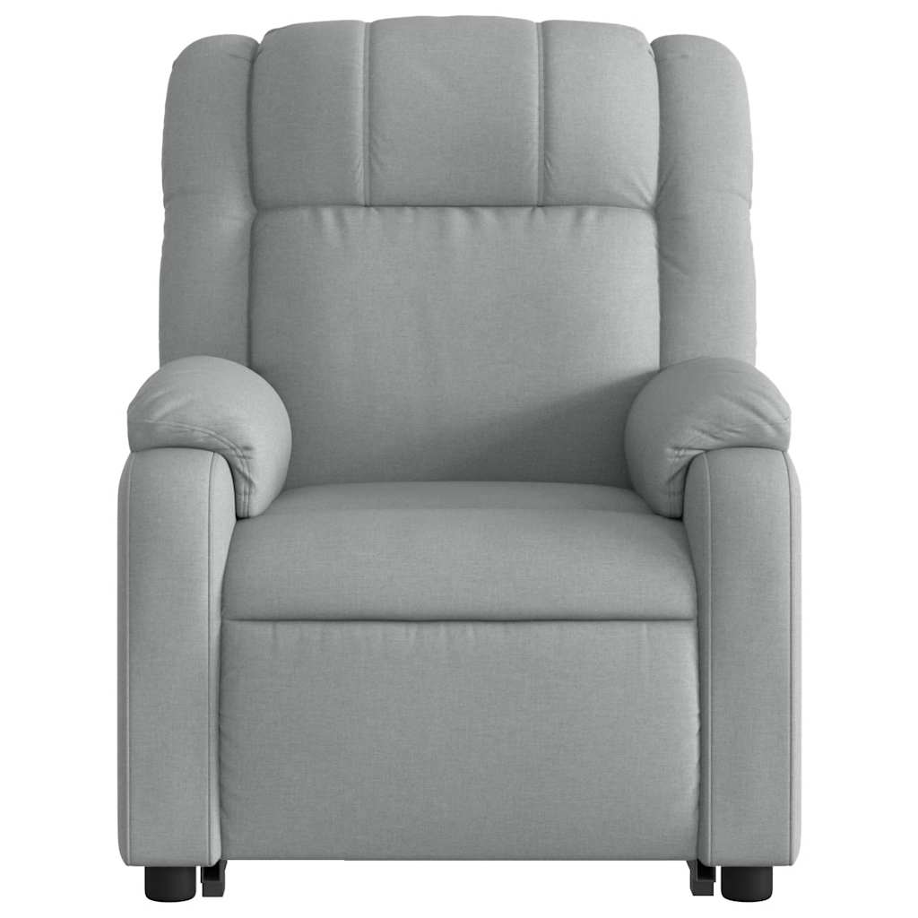 Sta-op-massagestoel elektrisch verstelbaar stof lichtgrijs is nu te koop bij PeponiXL, paradijselijk wonen!