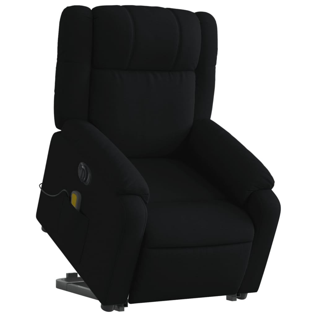Sta-op-massagestoel elektrisch verstelbaar stof zwart is nu te koop bij PeponiXL, paradijselijk wonen!