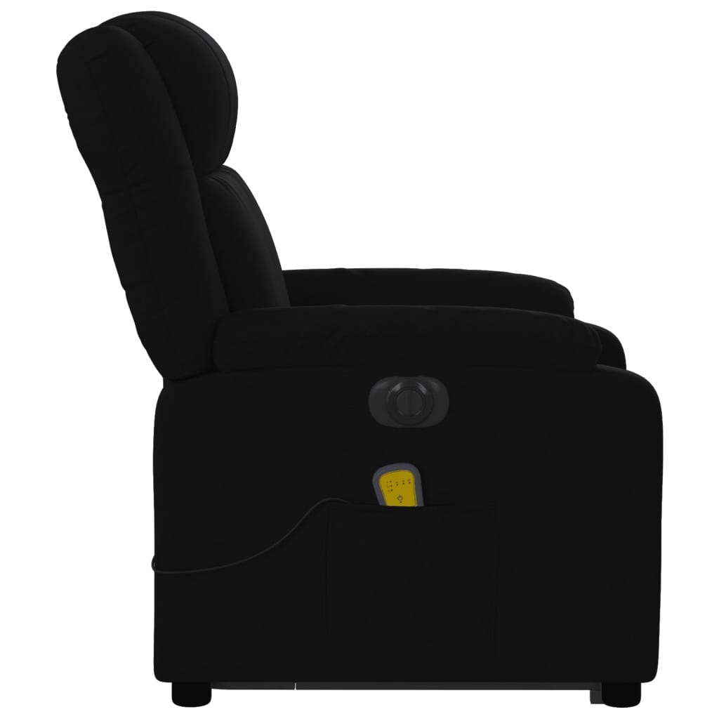 Sta-op-massagestoel elektrisch verstelbaar stof zwart is nu te koop bij PeponiXL, paradijselijk wonen!