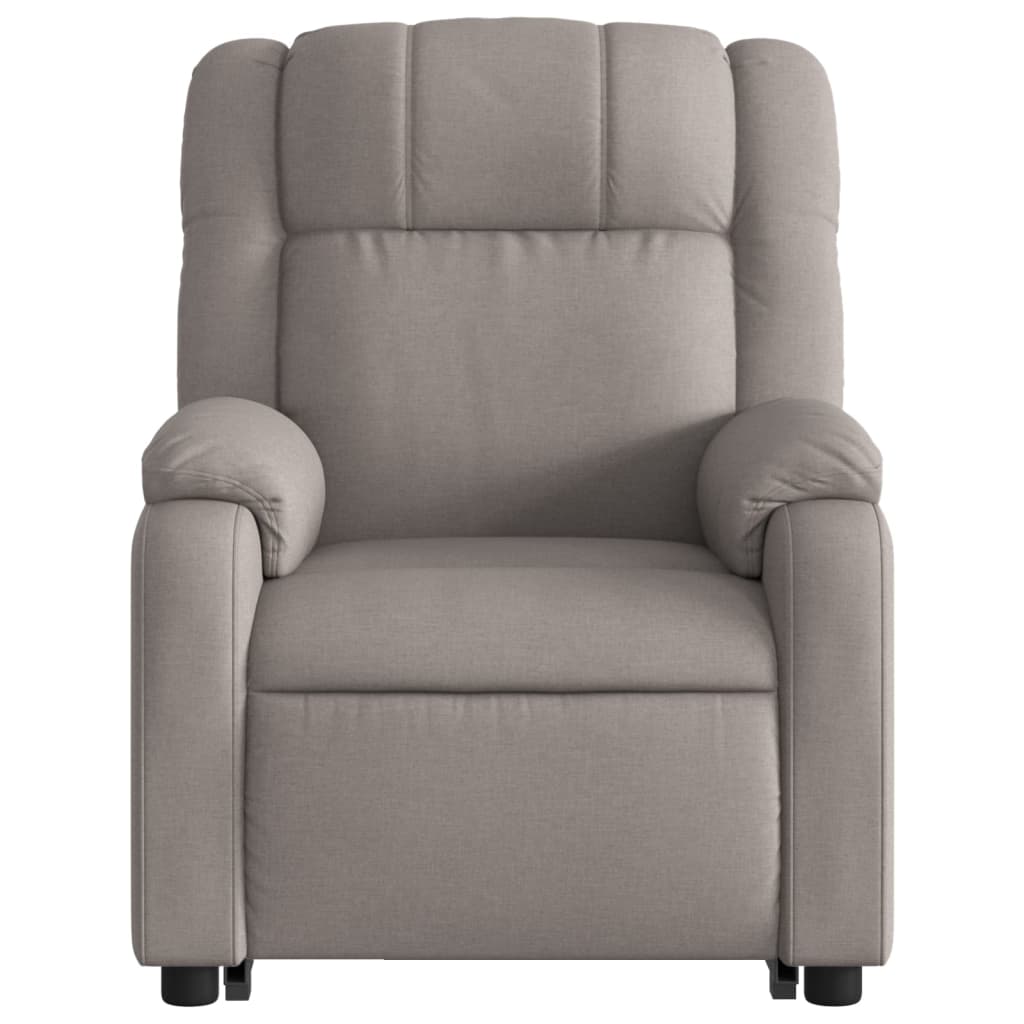 Sta-op-massagestoel elektrisch verstelbaar stof taupe is nu te koop bij PeponiXL, paradijselijk wonen!