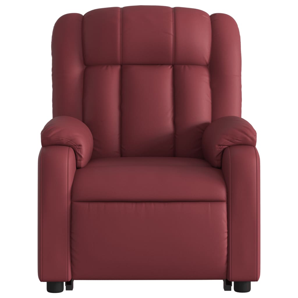 Sta-op-stoel kunstleer wijnrood is nu te koop bij PeponiXL, paradijselijk wonen!
