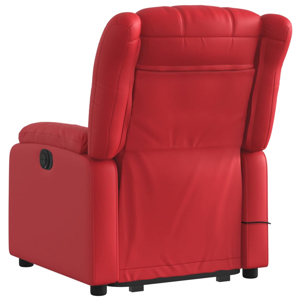Sta-op-massagestoel verstelbaar kunstleer rood is nu te koop bij PeponiXL, paradijselijk wonen!