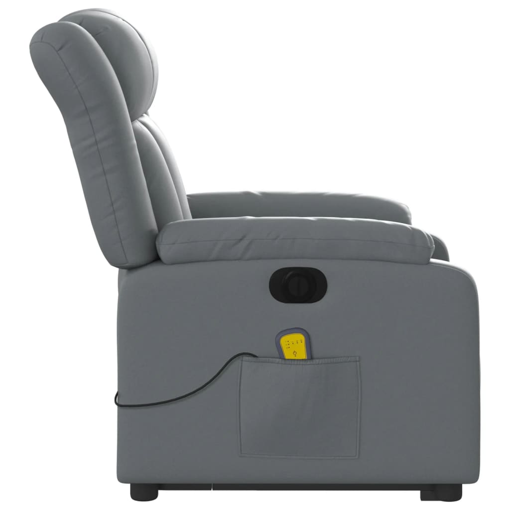 Sta-op-massagestoel elektrisch kunstleer grijs is nu te koop bij PeponiXL, paradijselijk wonen!