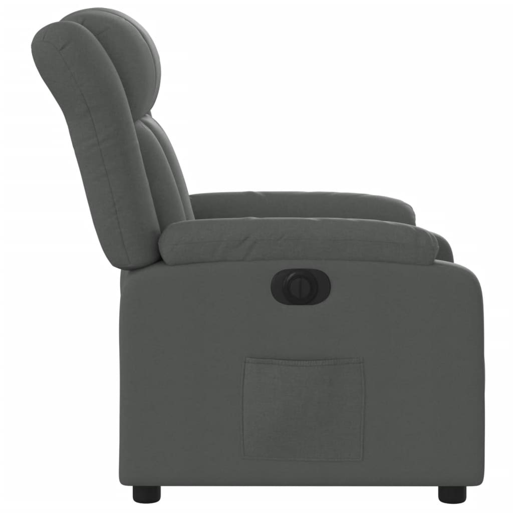 Fauteuil elektrisch verstelbaar stof donkergrijs is nu te koop bij PeponiXL, paradijselijk wonen!