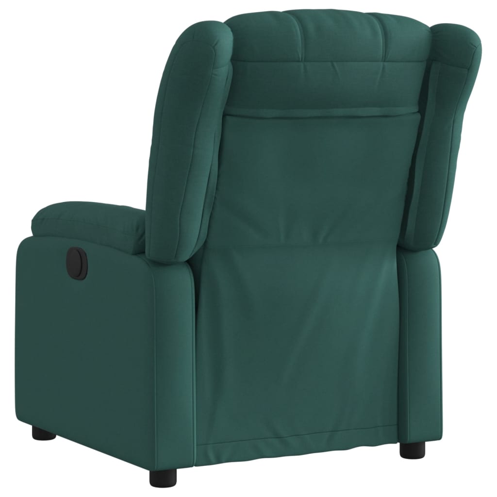 Fauteuil verstelbaar elektrisch stof donkergroen is nu te koop bij PeponiXL, paradijselijk wonen!