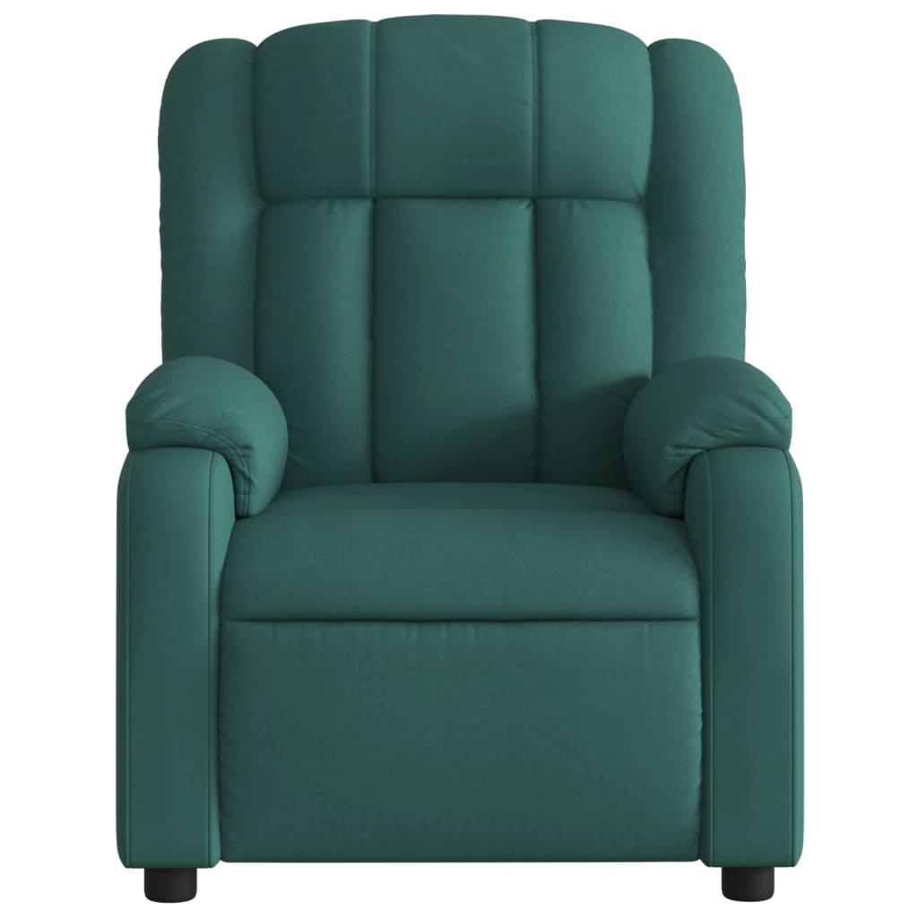 Fauteuil verstelbaar elektrisch stof donkergroen is nu te koop bij PeponiXL, paradijselijk wonen!
