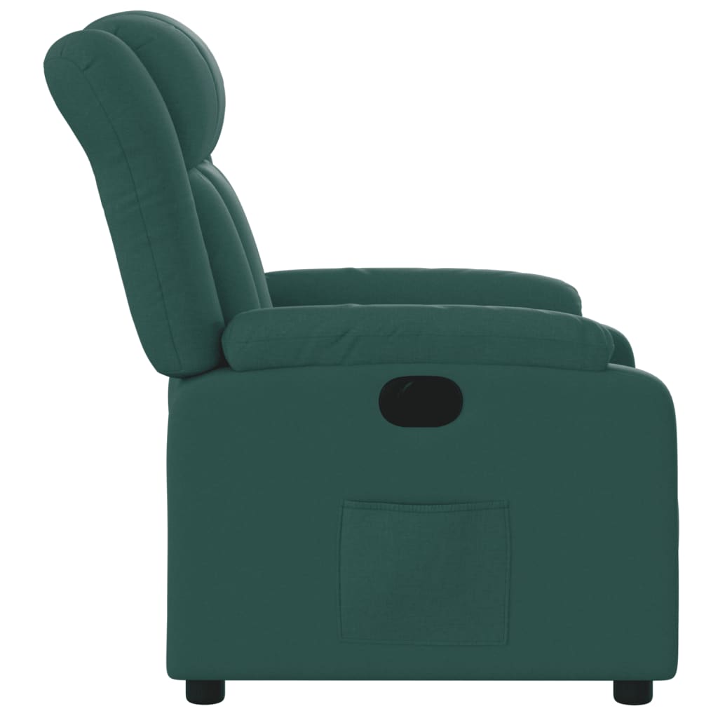 Fauteuil verstelbaar elektrisch stof donkergroen is nu te koop bij PeponiXL, paradijselijk wonen!