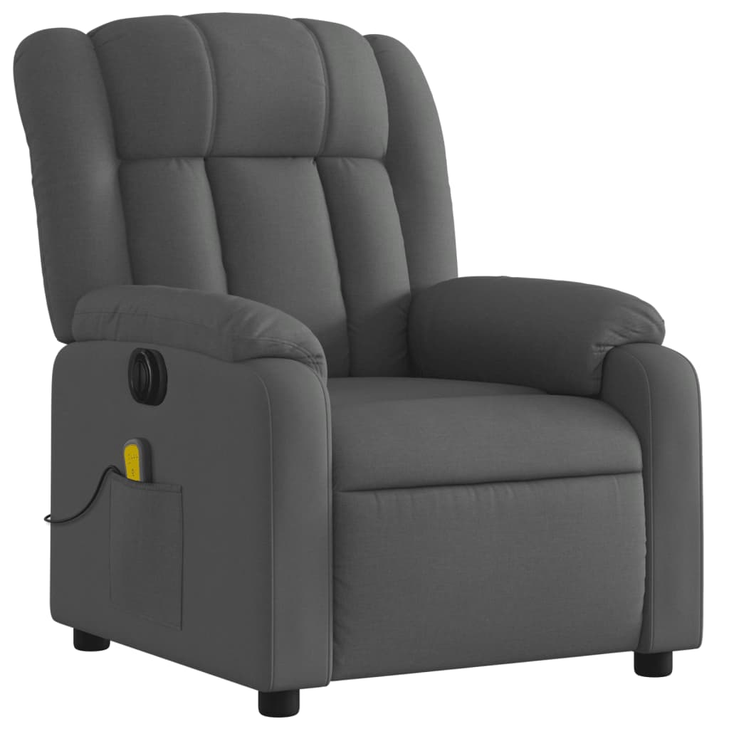 Massagestoel elektrisch verstelbaar stof donkergrijs is nu te koop bij PeponiXL, paradijselijk wonen!