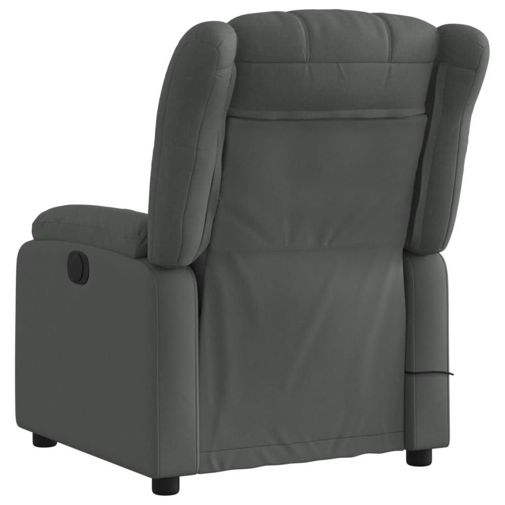 Massagestoel elektrisch verstelbaar stof donkergrijs is nu te koop bij PeponiXL, paradijselijk wonen!