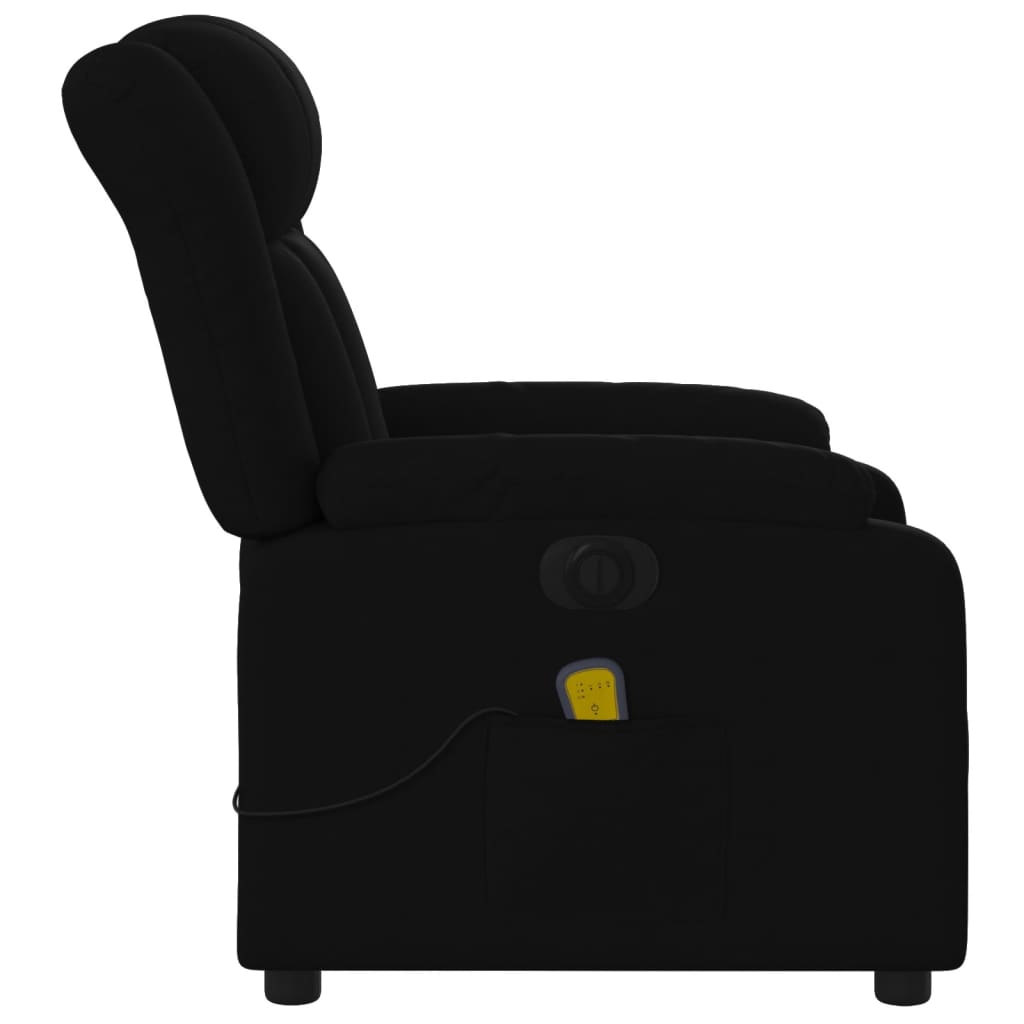 Massagestoel elektrisch verstelbaar stof zwart is nu te koop bij PeponiXL, paradijselijk wonen!