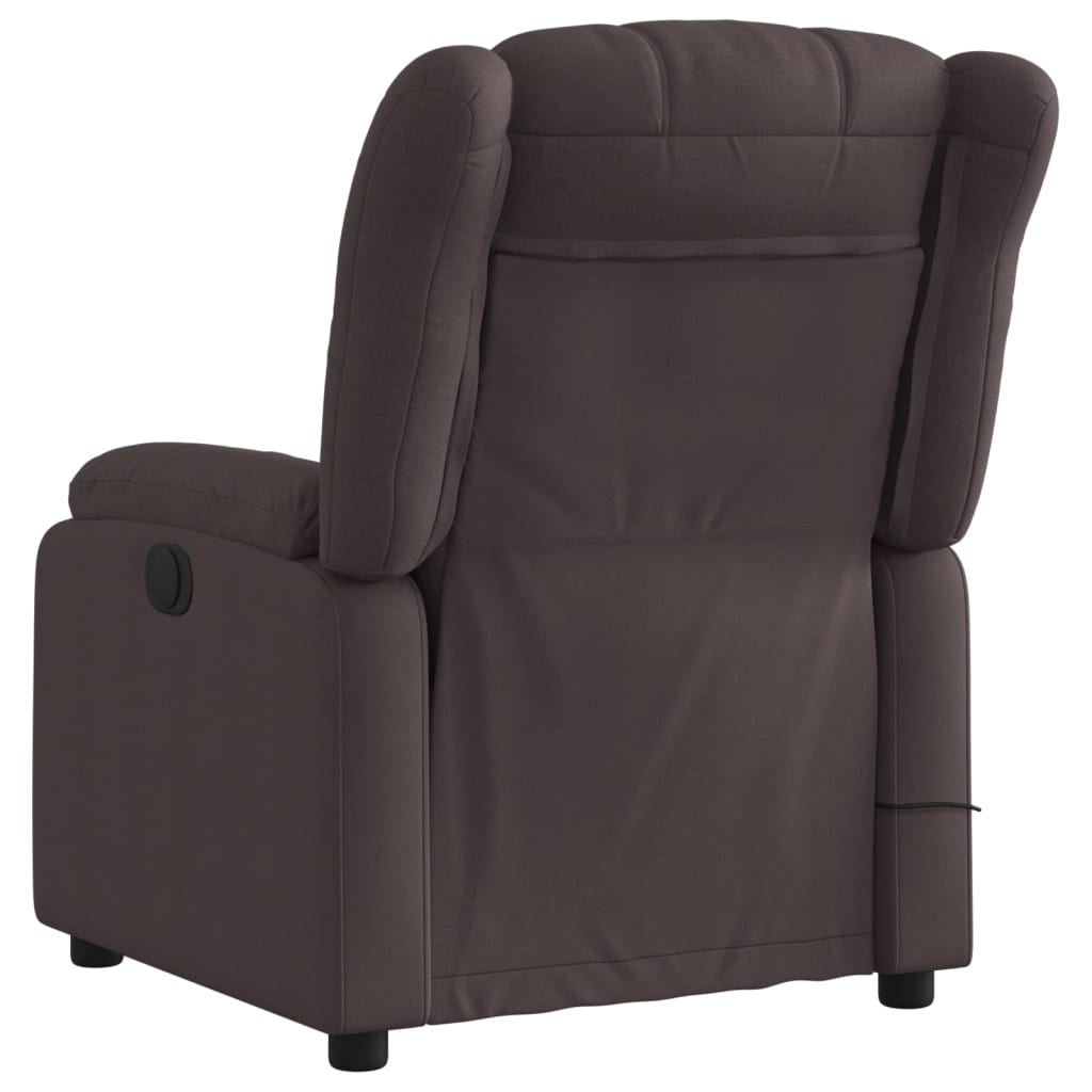 Massagestoel elektrisch verstelbaar stof donkerbruin is nu te koop bij PeponiXL, paradijselijk wonen!