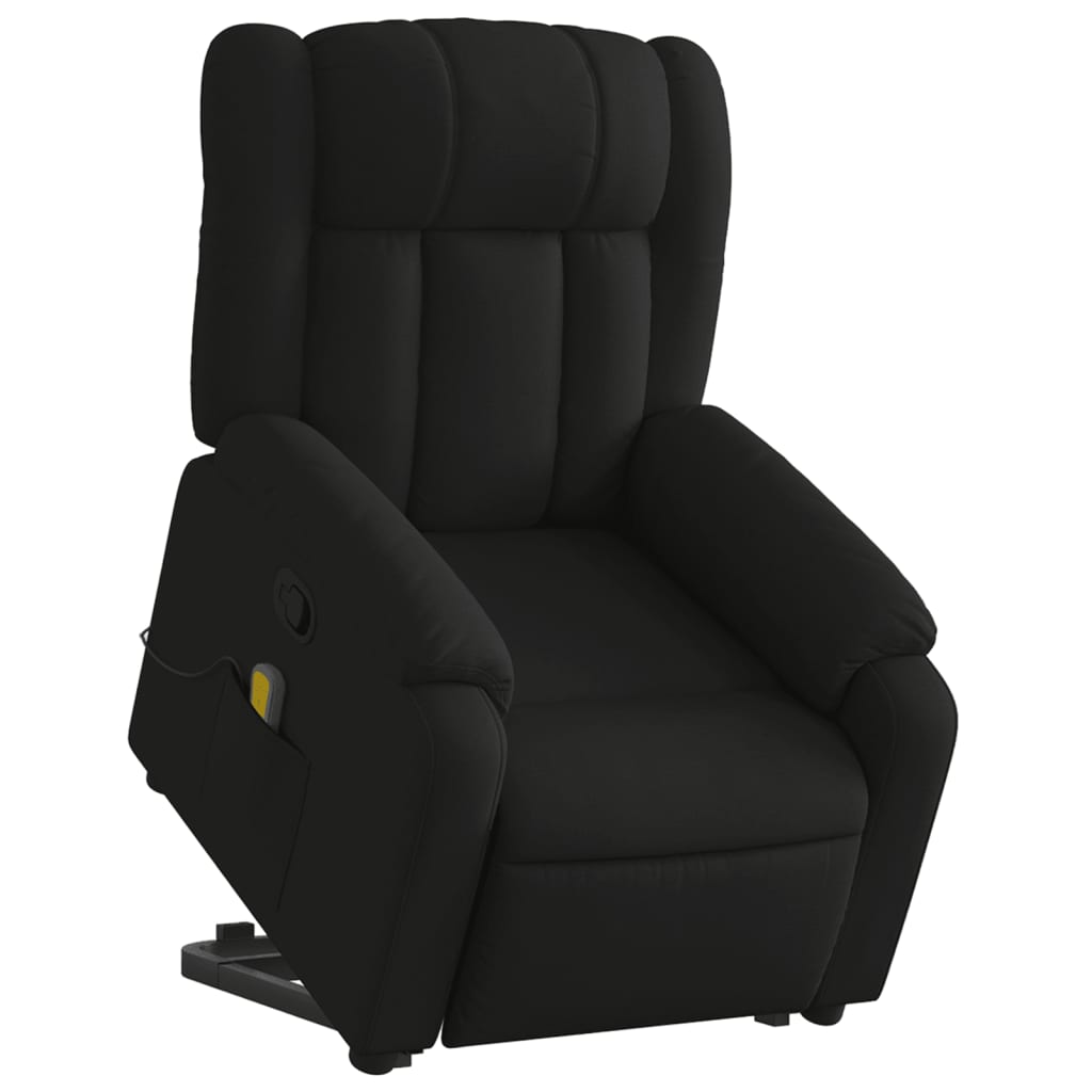 Sta-op-massagestoel verstelbaar stof zwart is nu te koop bij PeponiXL, paradijselijk wonen!