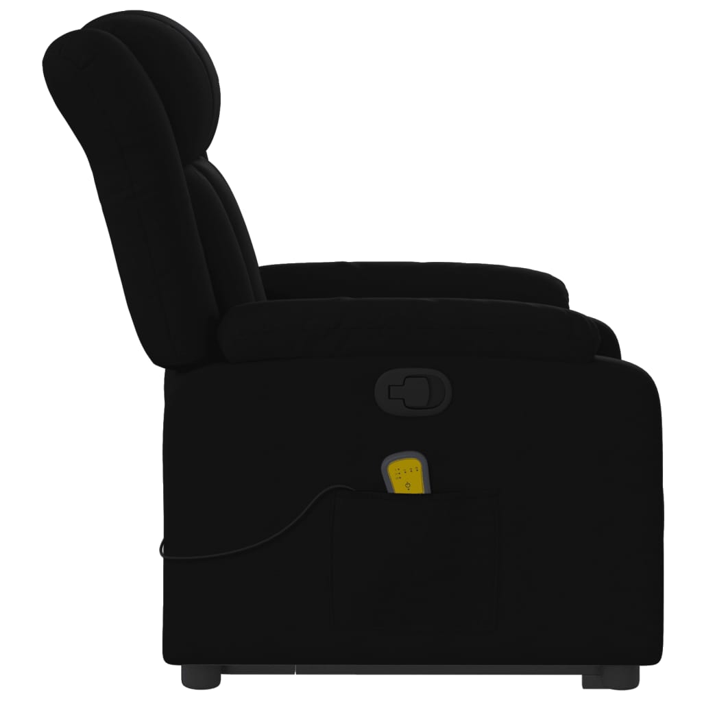 Sta-op-massagestoel verstelbaar stof zwart is nu te koop bij PeponiXL, paradijselijk wonen!