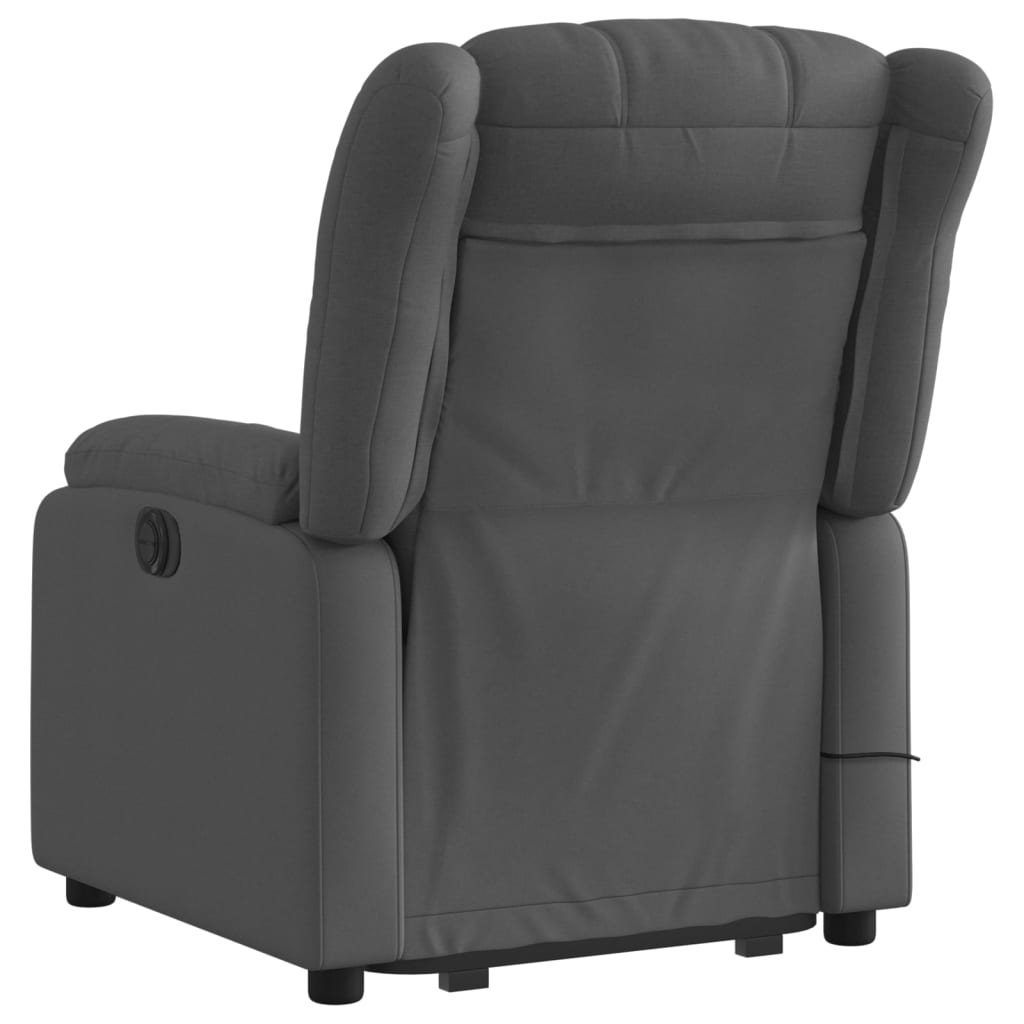 Sta-op-massagestoel elektrisch verstelbaar stof donkergrijs is nu te koop bij PeponiXL, paradijselijk wonen!