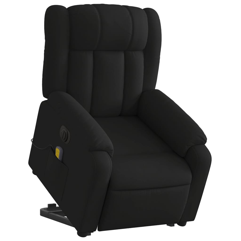 Sta-op-massagestoel elektrisch verstelbaar stof zwart is nu te koop bij PeponiXL, paradijselijk wonen!