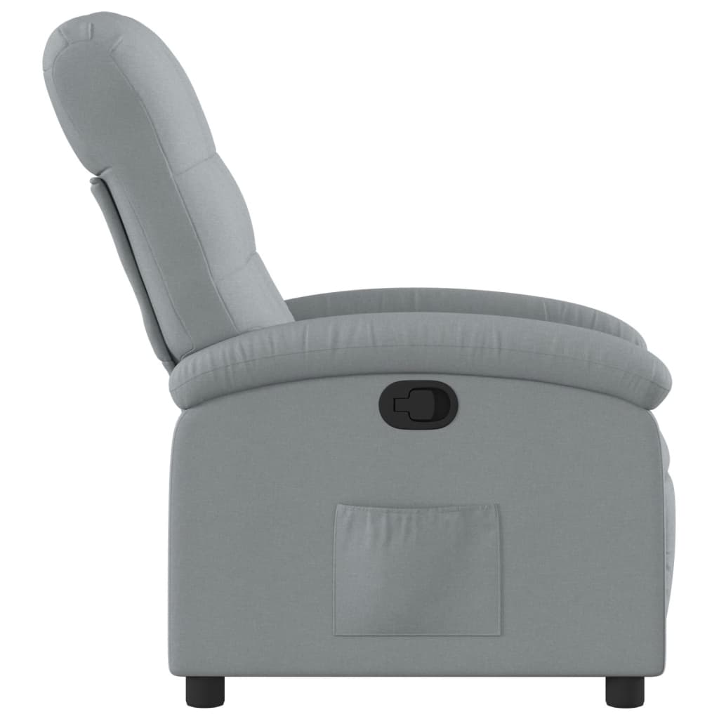 Relaxfauteuil lichtgrijze stof is nu te koop bij PeponiXL, paradijselijk wonen!