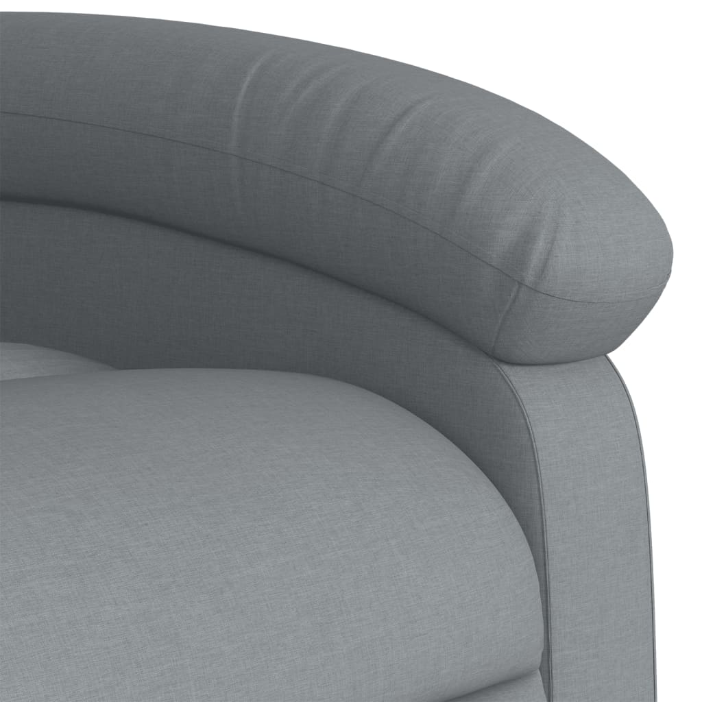 Relaxfauteuil lichtgrijze stof is nu te koop bij PeponiXL, paradijselijk wonen!