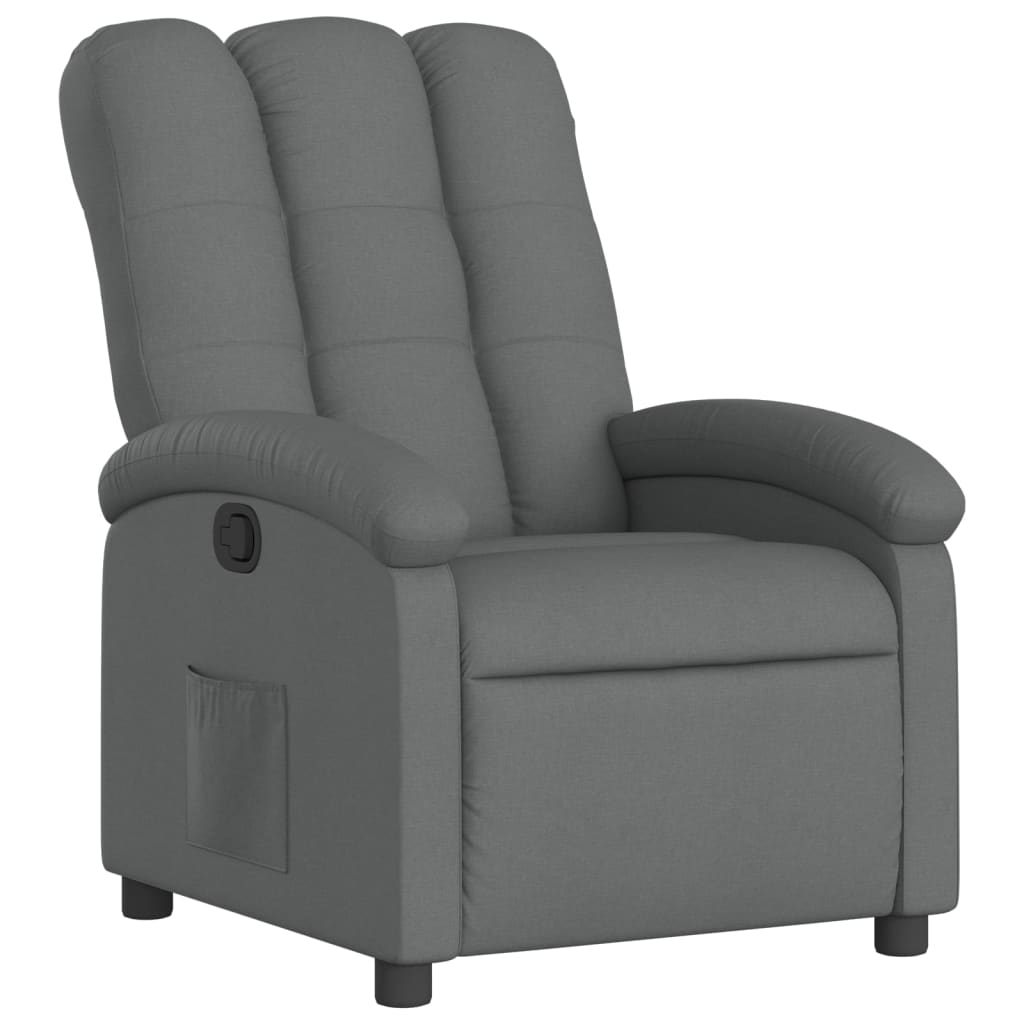 Relaxfauteuil Donkergrijze Stof is nu te koop bij PeponiXL, paradijselijk wonen!