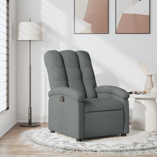 Relaxfauteuil Donkergrijze Stof is nu te koop bij PeponiXL, paradijselijk wonen!