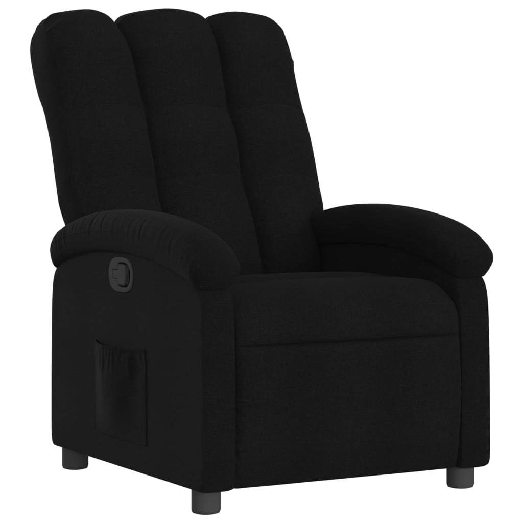 Relaxfauteuil Zwarte Stof is nu te koop bij PeponiXL, paradijselijk wonen!