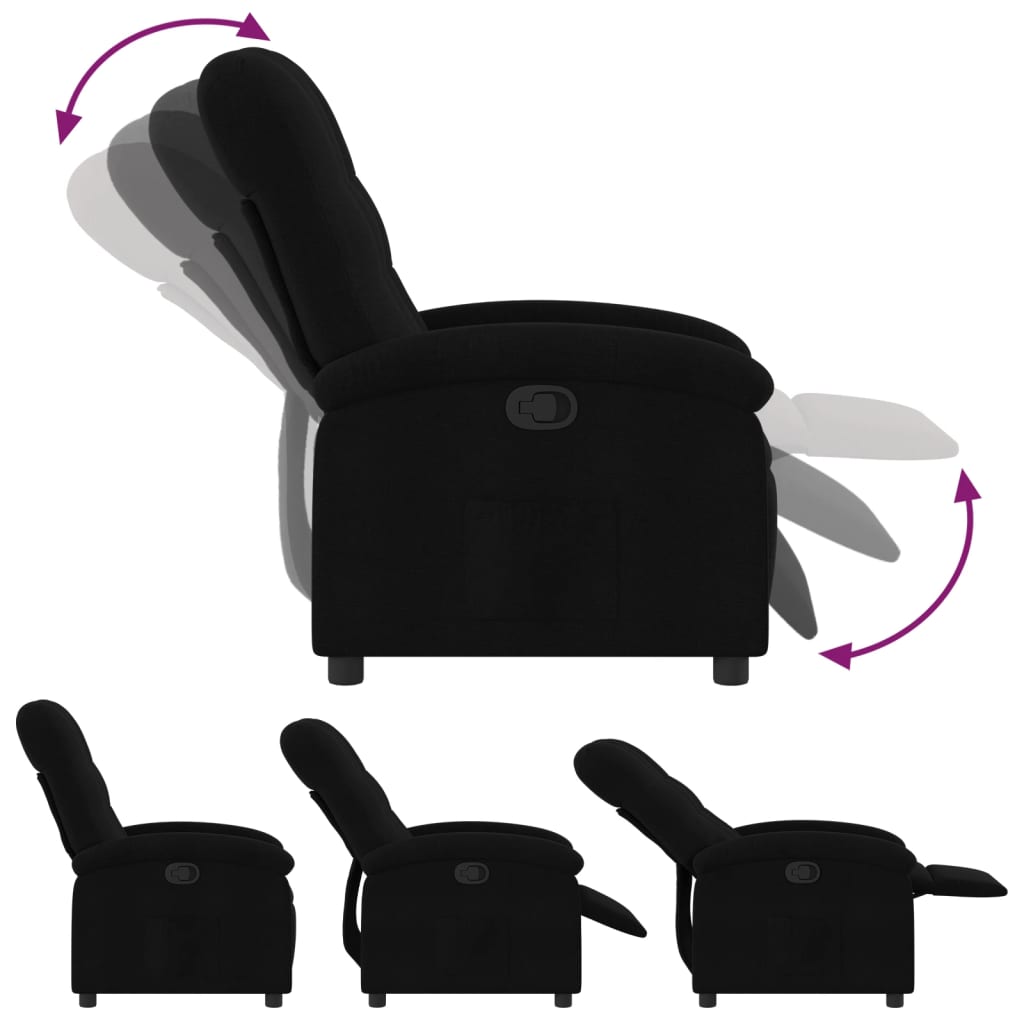 Relaxfauteuil Zwarte Stof is nu te koop bij PeponiXL, paradijselijk wonen!