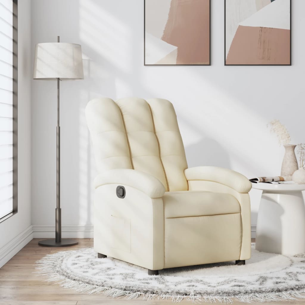 Relaxfauteuil Crème Stof is nu te koop bij PeponiXL, paradijselijk wonen!