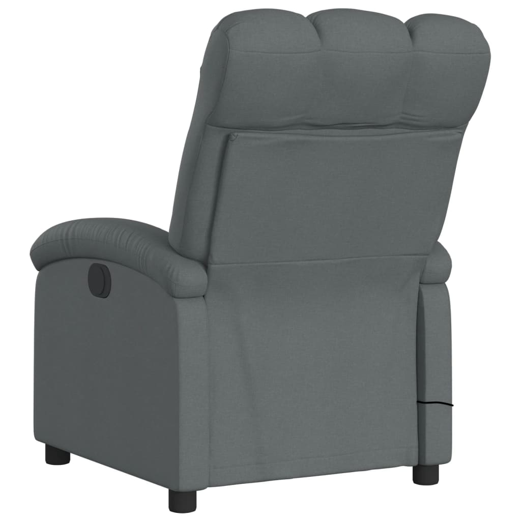 Massagestoel in donkergrijze stof is nu te koop bij PeponiXL, paradijselijk wonen!