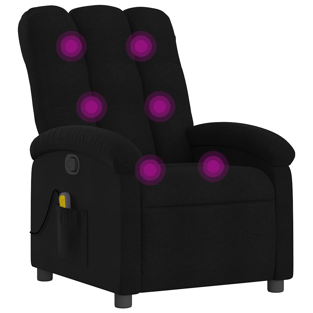 Massagestoel met zwarte stof is nu te koop bij PeponiXL, paradijselijk wonen!