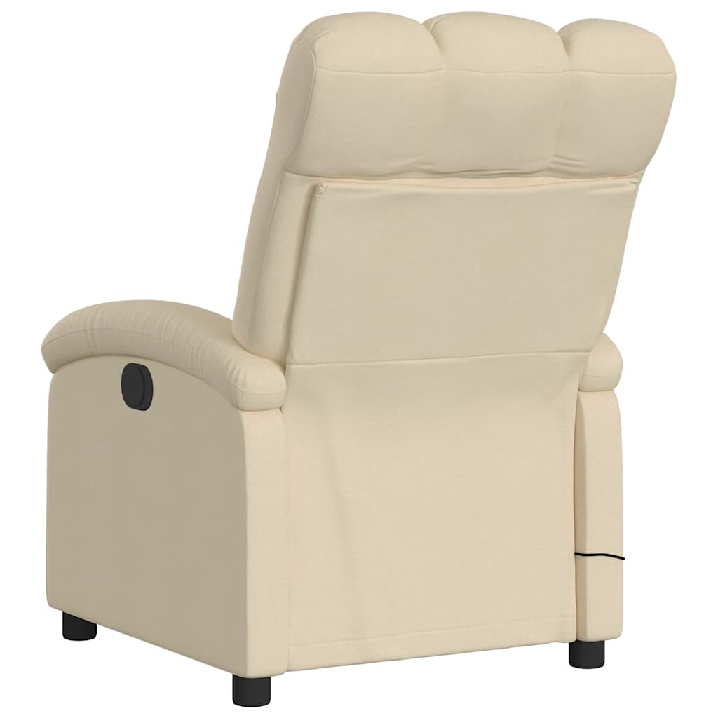 Massagestoel met crèmekleurige stof is nu te koop bij PeponiXL, paradijselijk wonen!