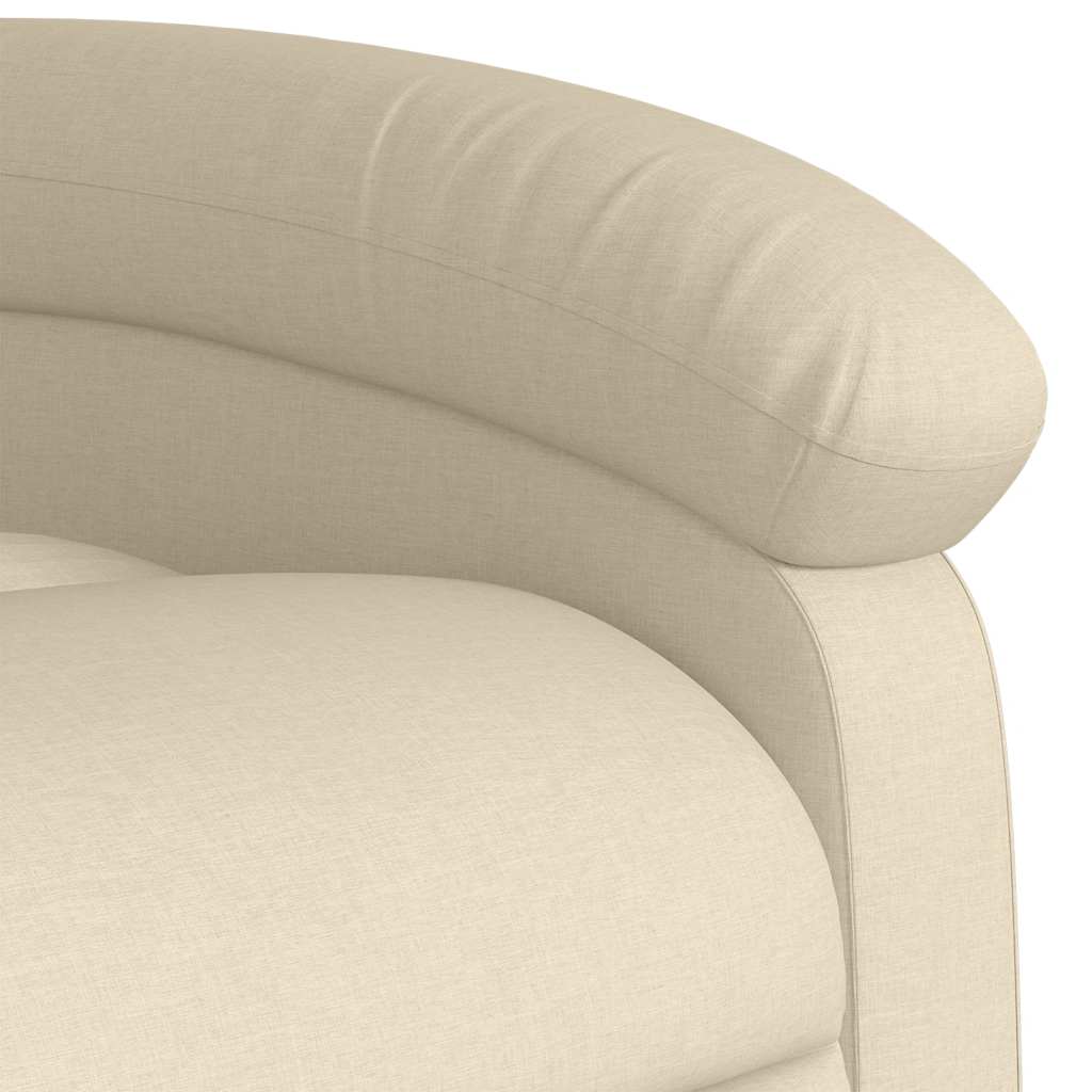 Massagestoel met crèmekleurige stof is nu te koop bij PeponiXL, paradijselijk wonen!